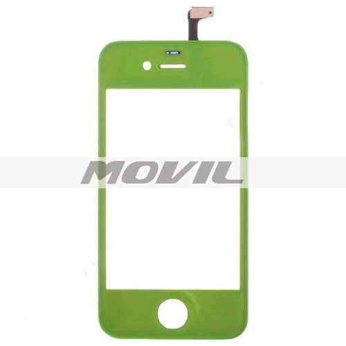Multicolour LCD Front Touch Screen Glass Lens Flex Cable Digitizer wFrame Replacement for iPhone 4S (Green)